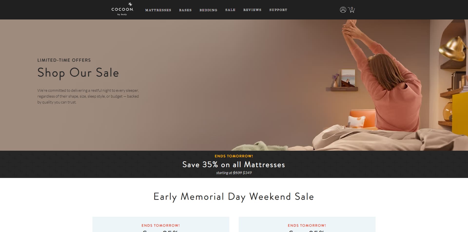 Cocoon by Sealy discount code