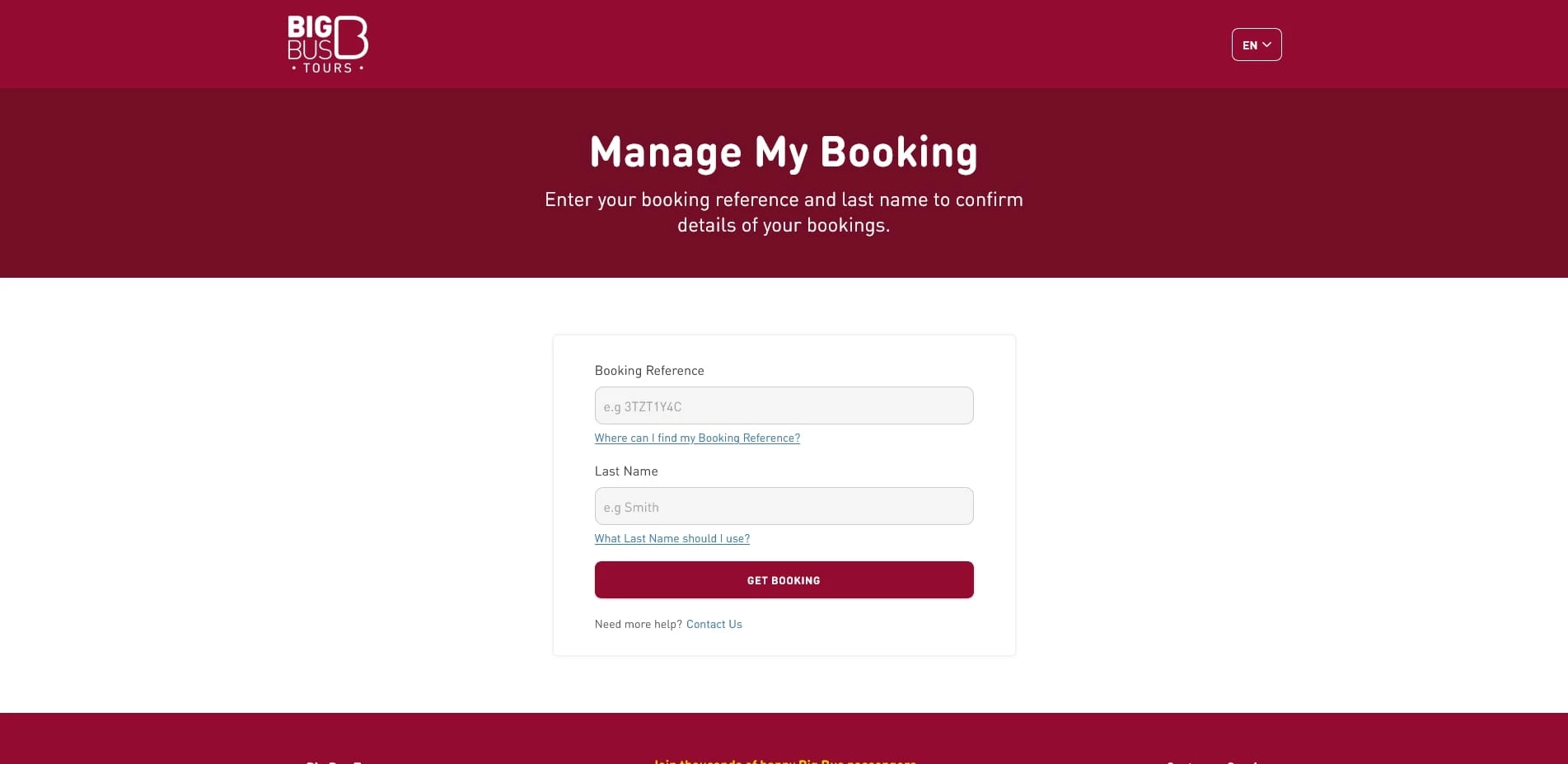 Big Bus Tours promo code