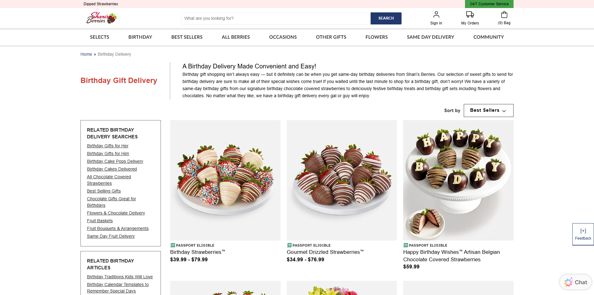 Shari's Berries voucher