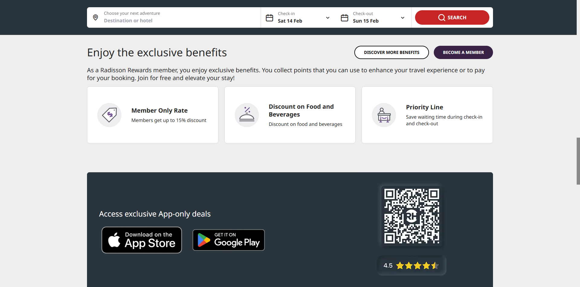 Radisson Hotels voucher