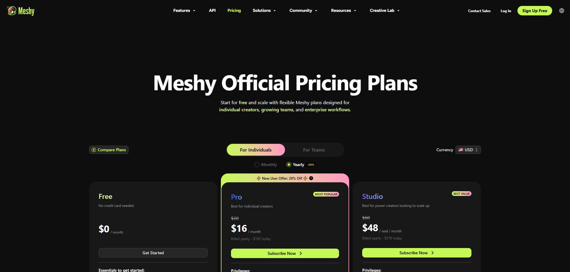 Meshy AI Promo Code