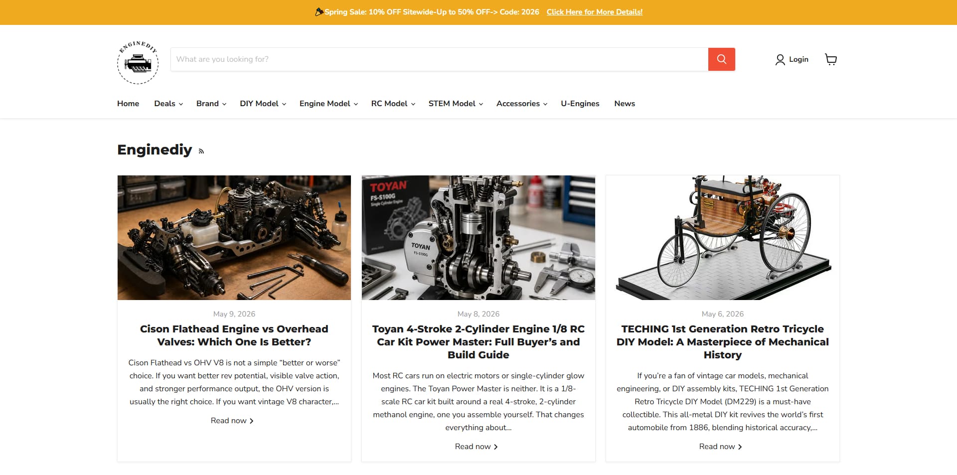 Enginediy Promo Code