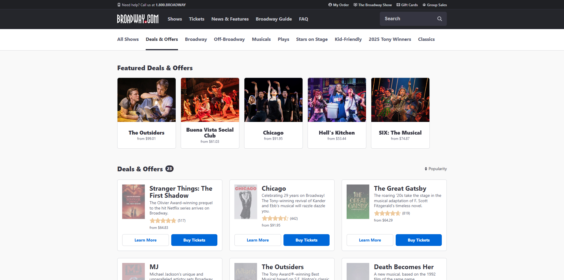 Broadway.com coupons