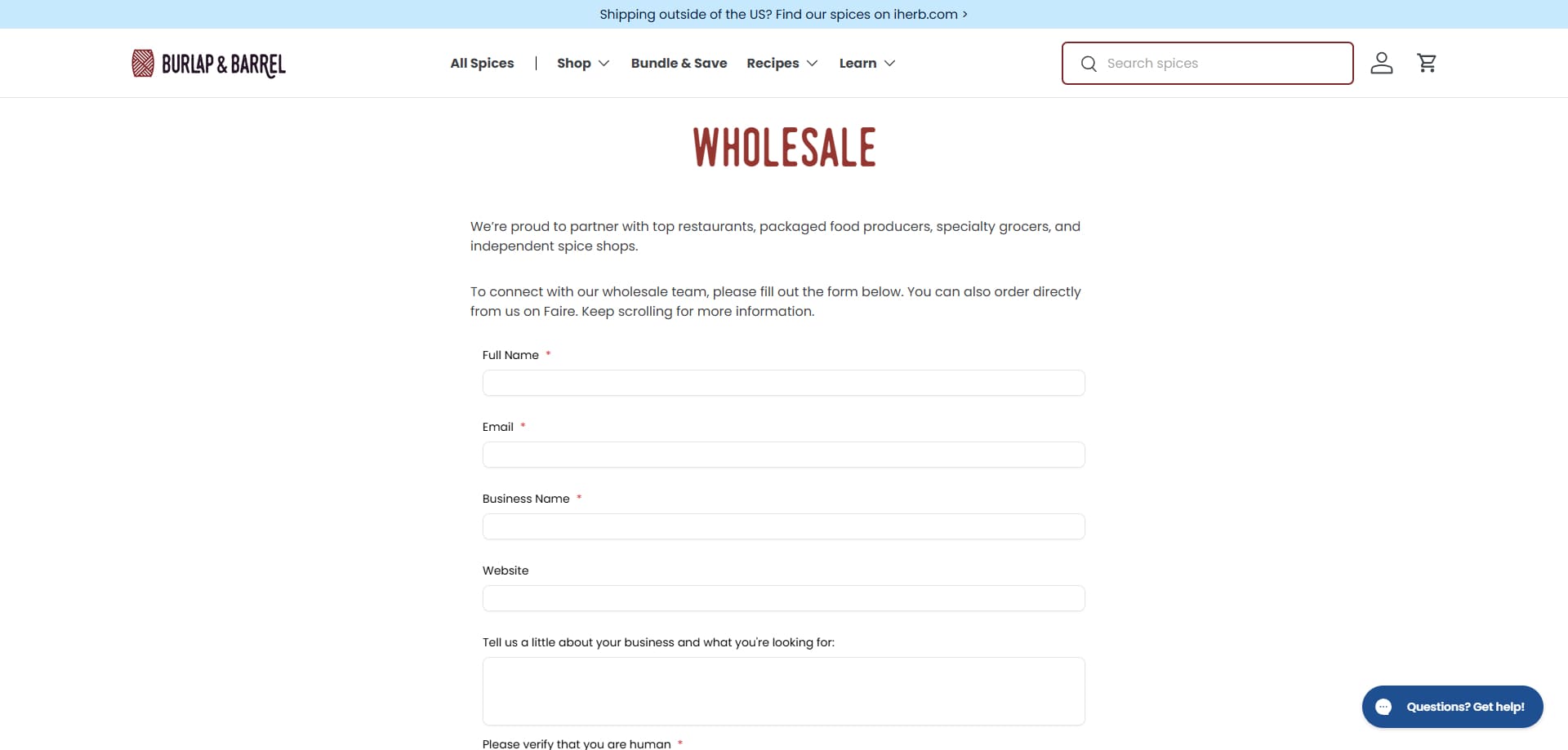 Burlap & Barrel discount code
