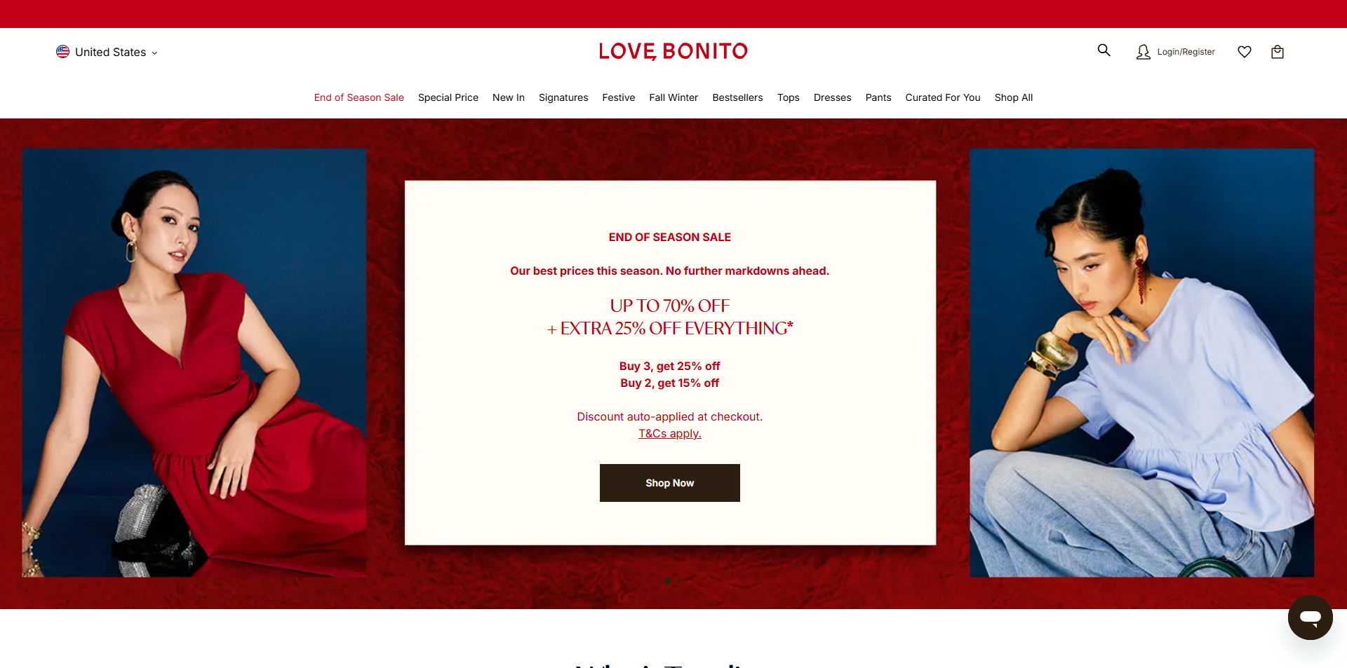 Love Bonito discount code