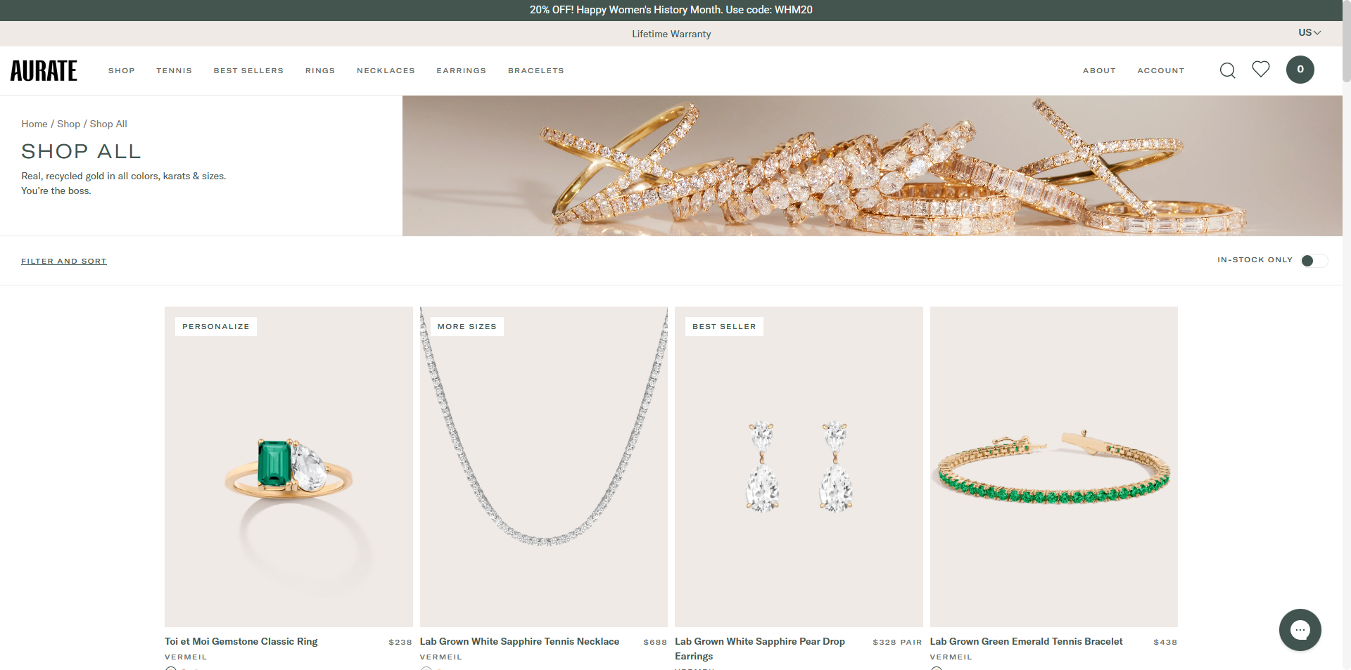 Aurate New York coupons