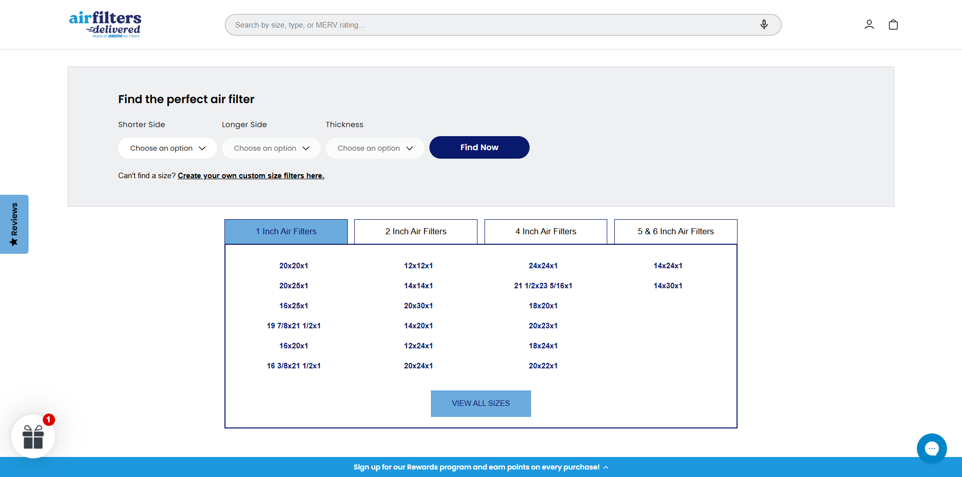 Air Filters Delivered