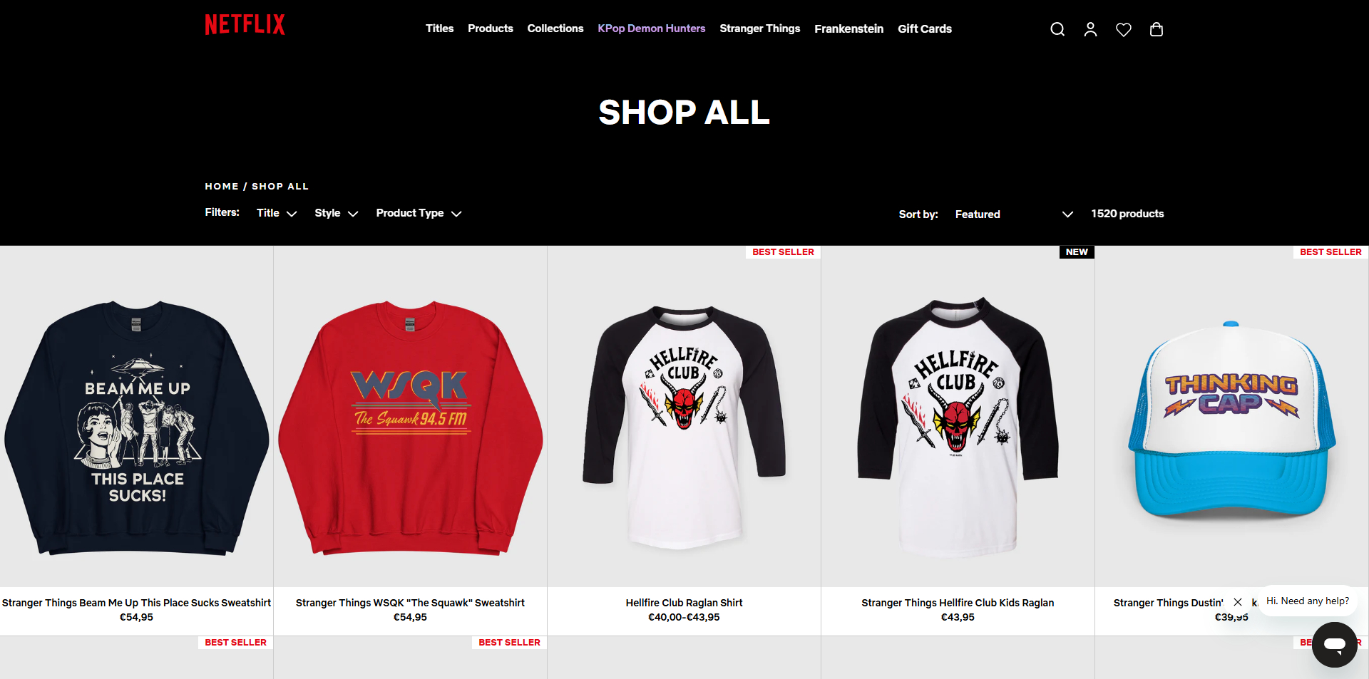 Netflix Shop coupons