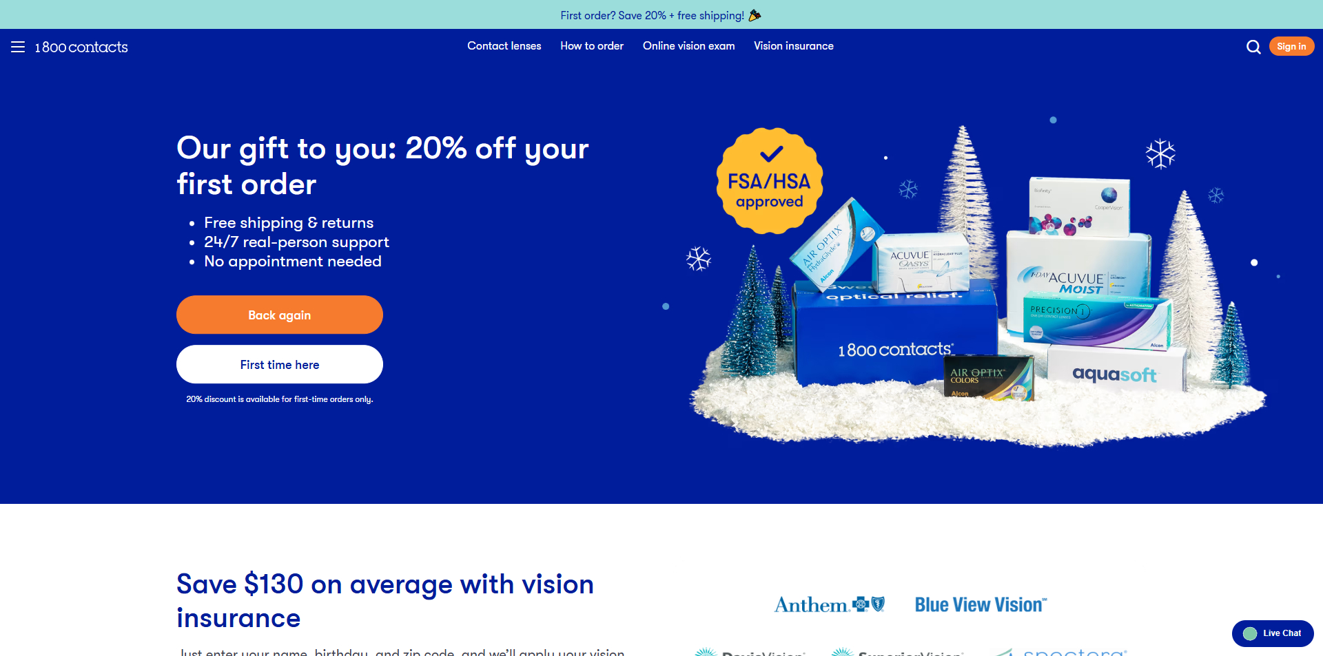 1-800 Contacts discount code