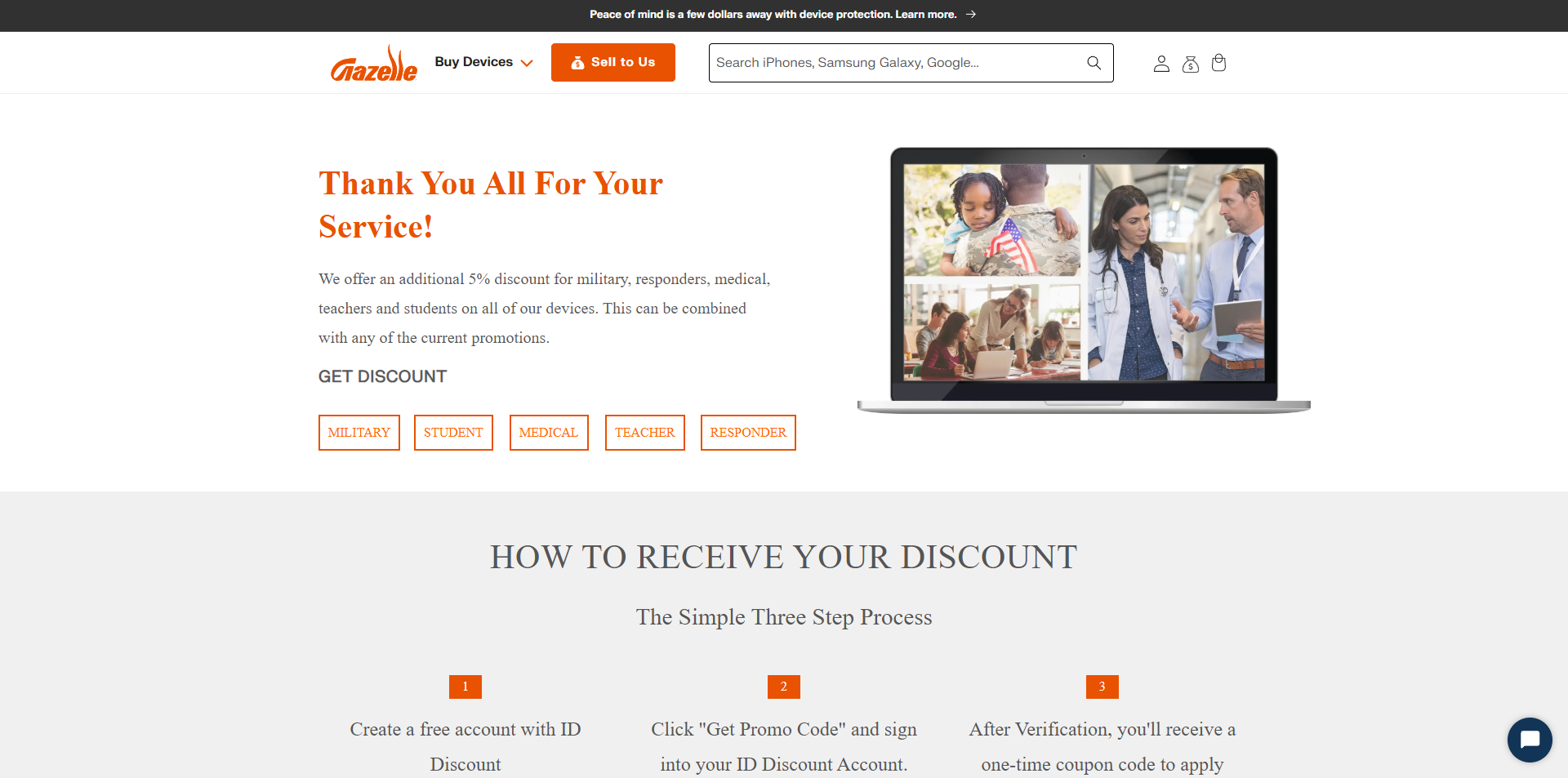 Gazelle discount code