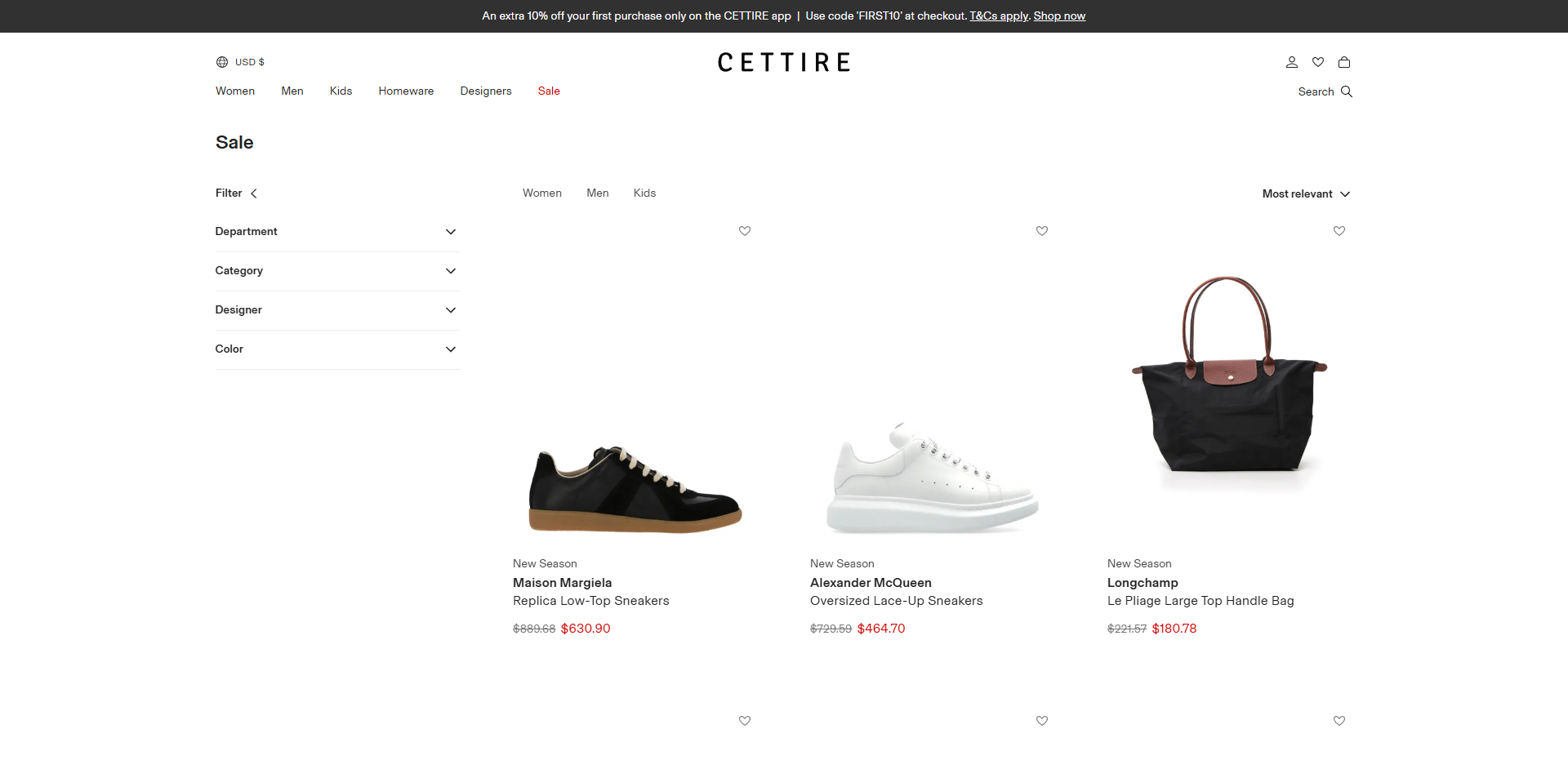 Cettire Bons de réduction