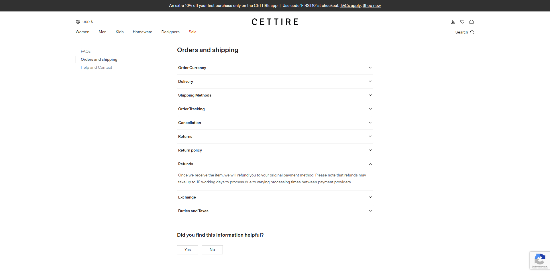 Cettire Code de réduction