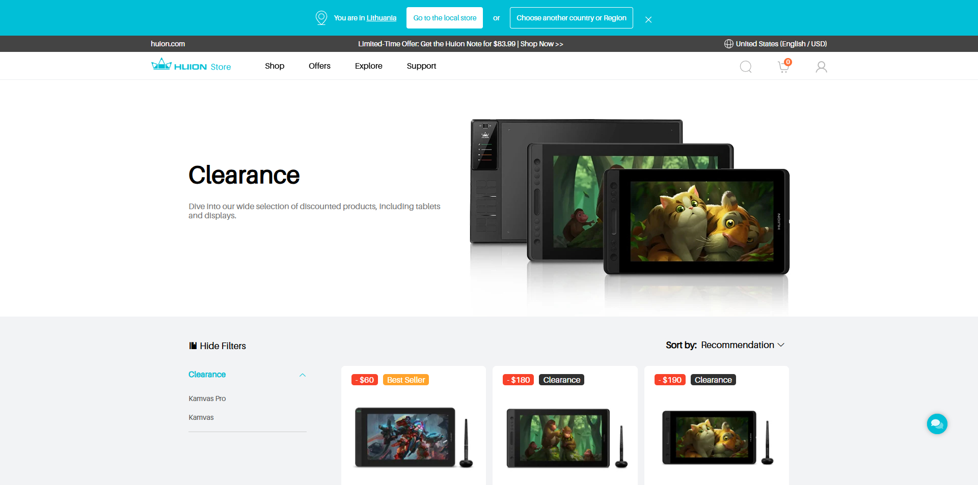 Huion coupons