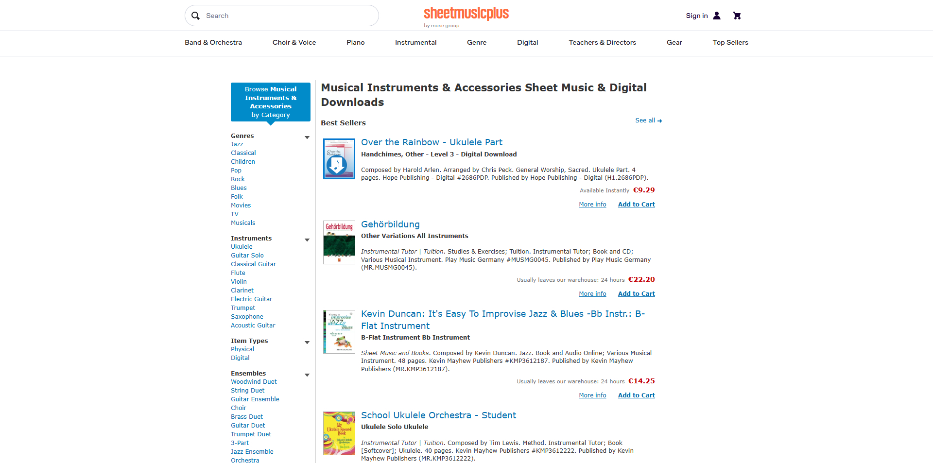 Sheet Music Plus coupons