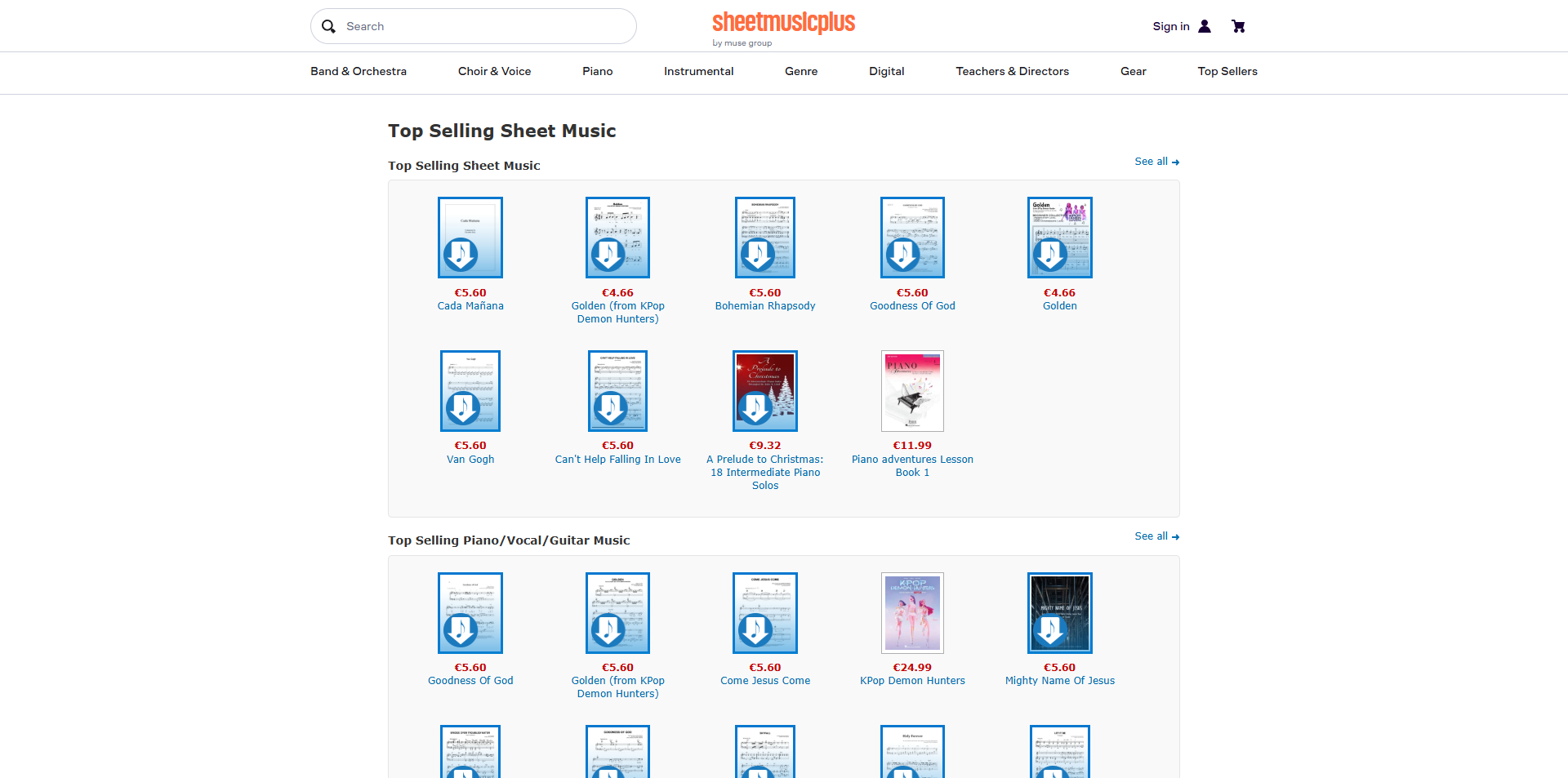 Sheet Music Plus discount code