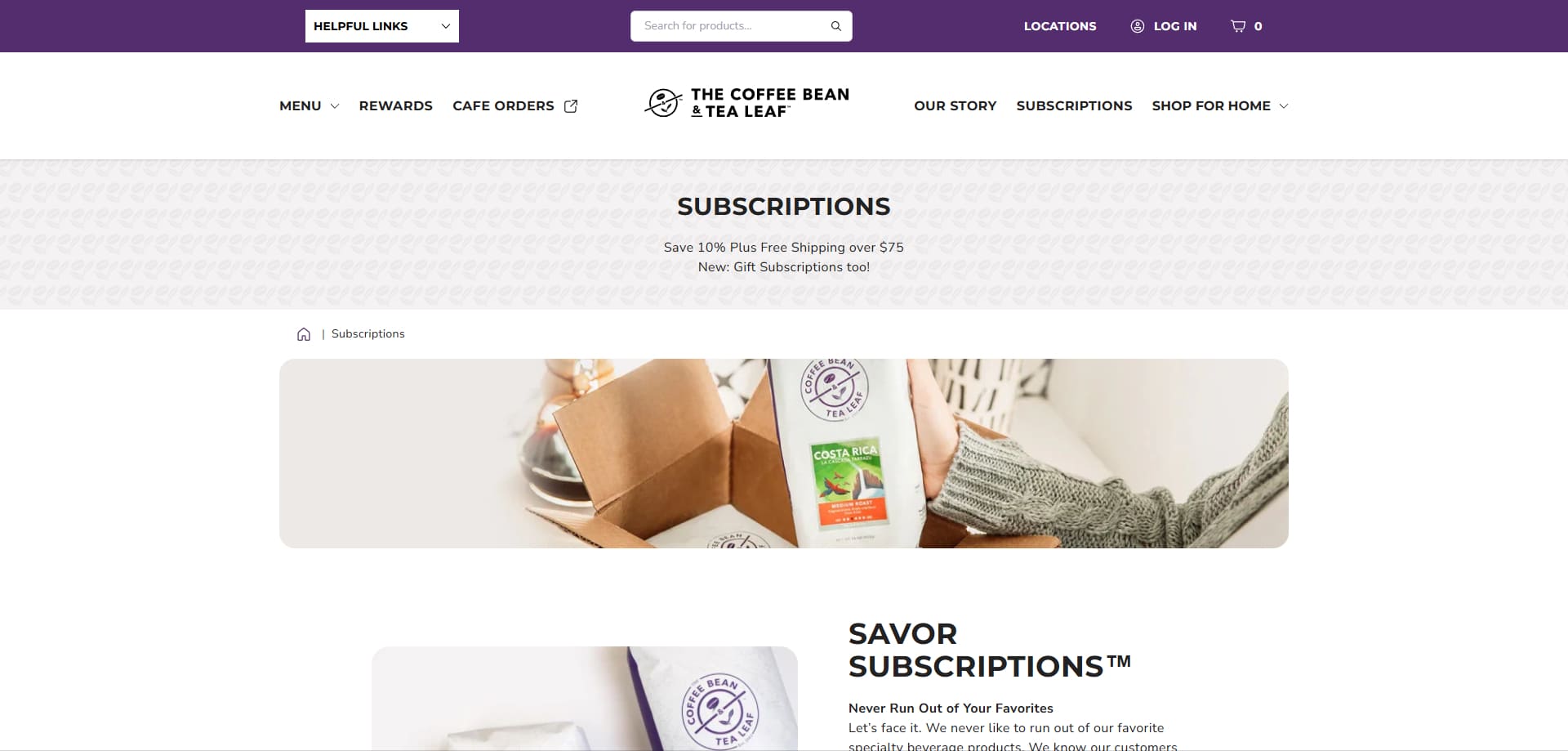 The Coffee Bean & Tea Leaf discount code