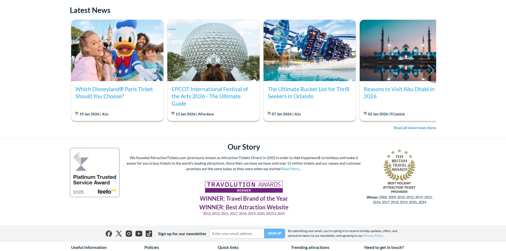 Attraction Tickets voucher