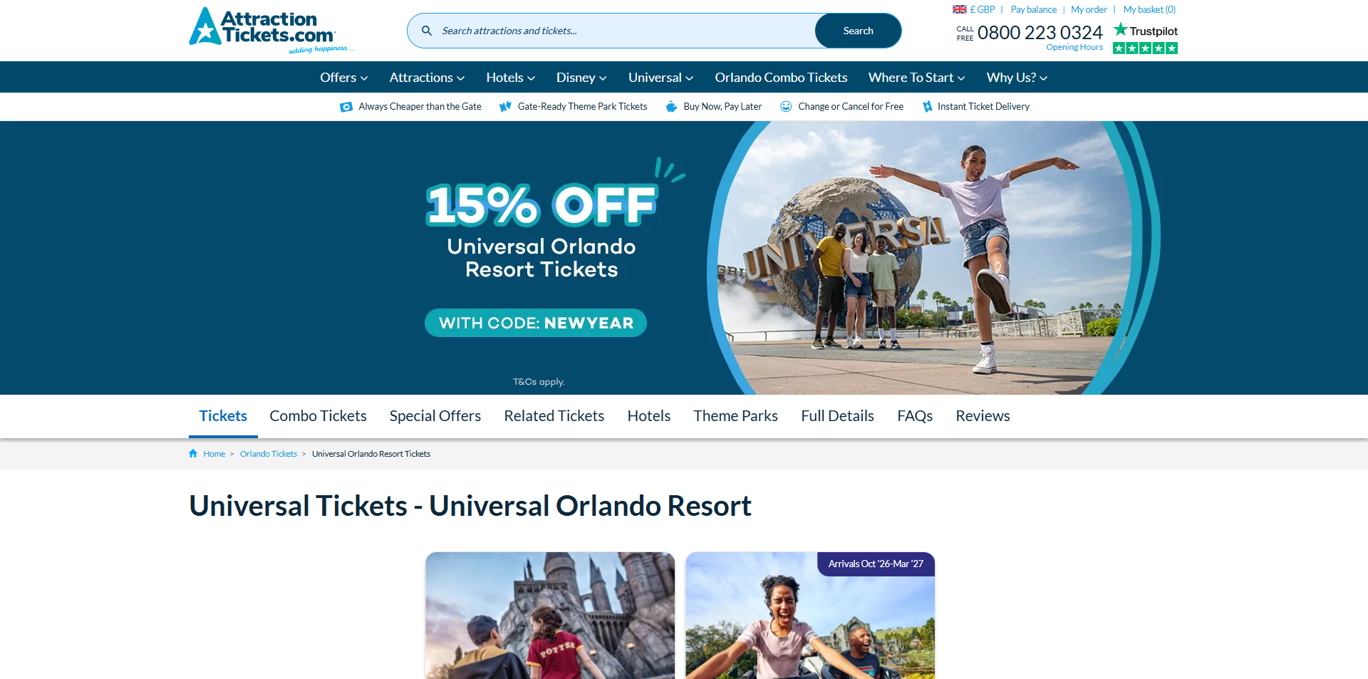 Attraction Tickets coupons