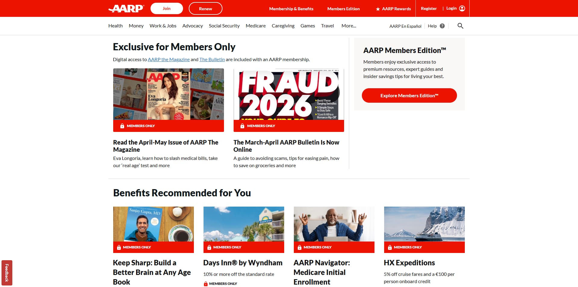 AARP coupons