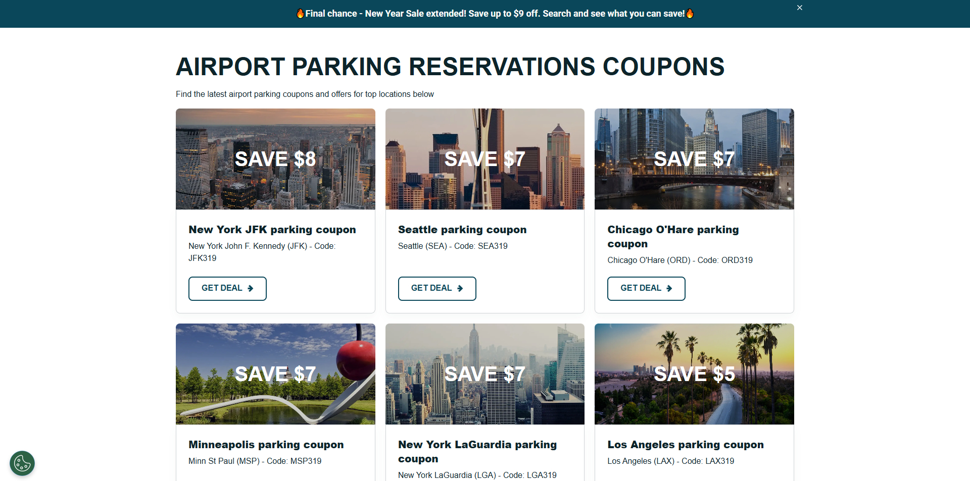 Airport Parking Reservations voucher