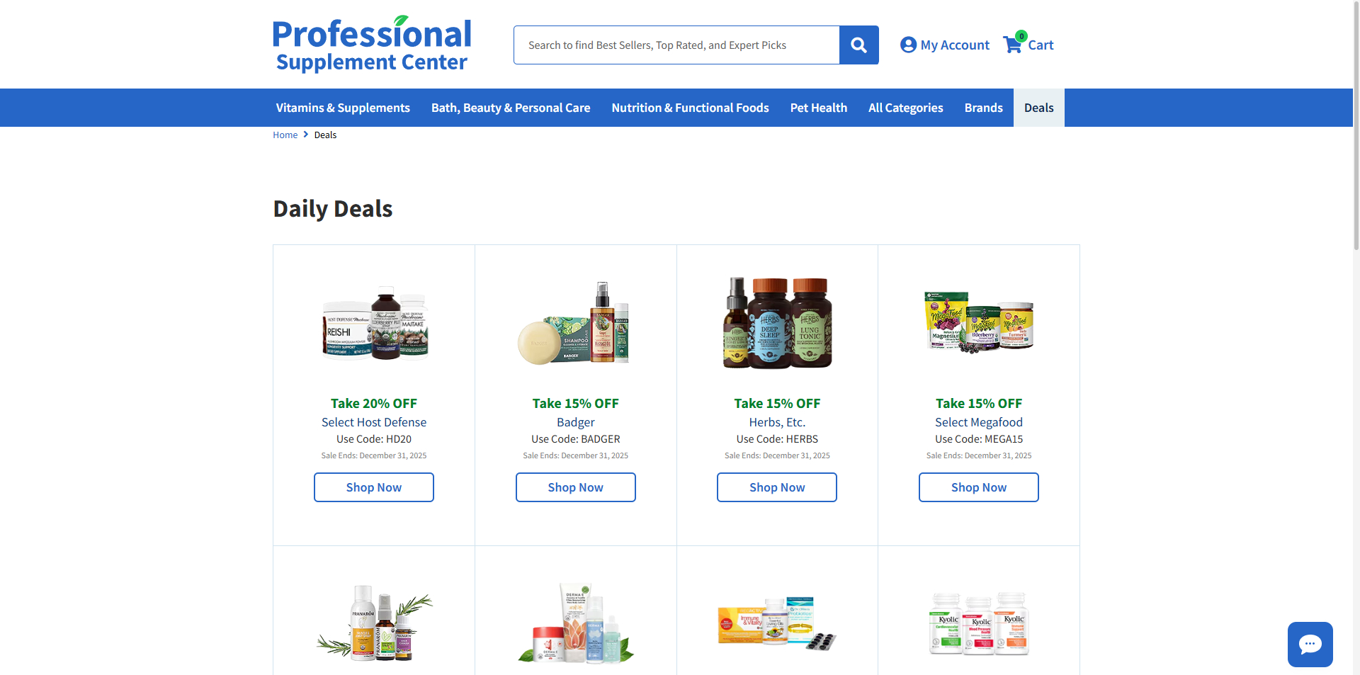 Professional Supplement Center discount code