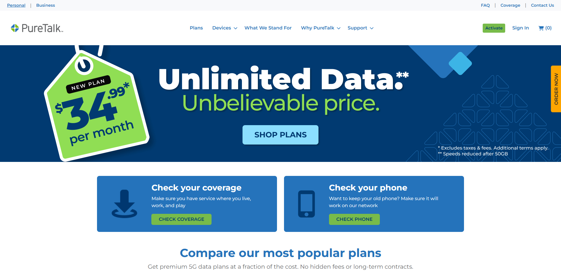 PureTalk discount code