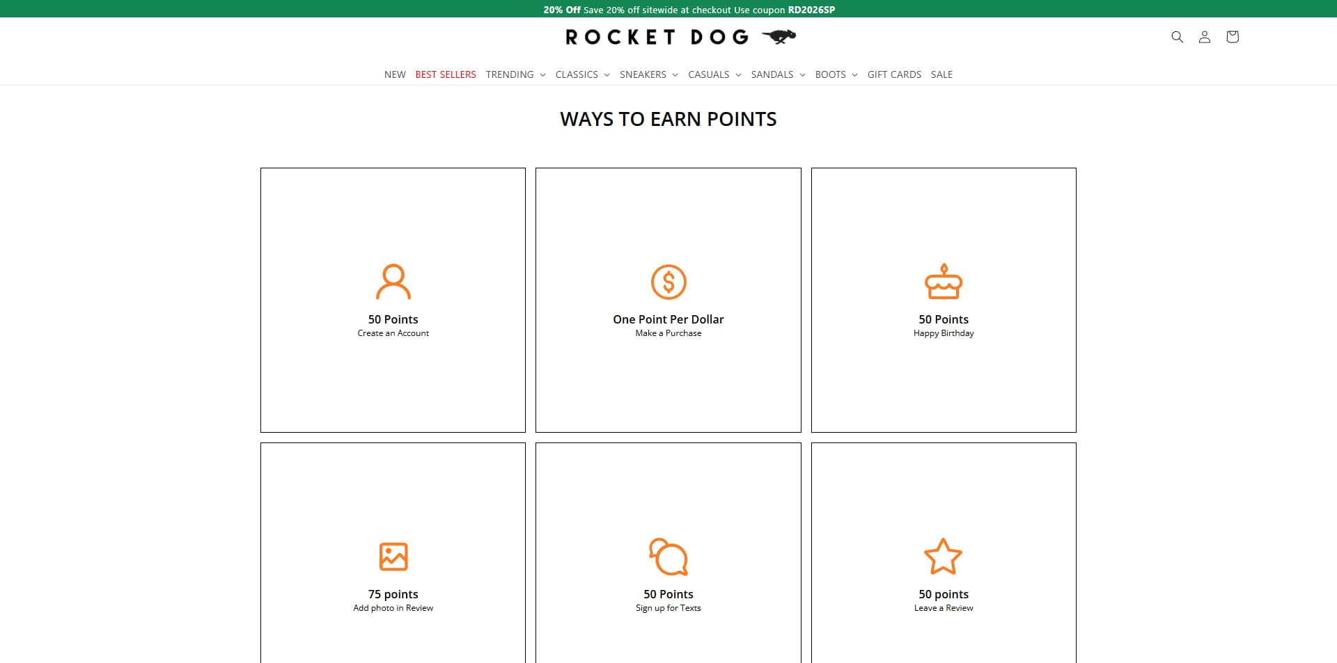 Rocket Dog discount code