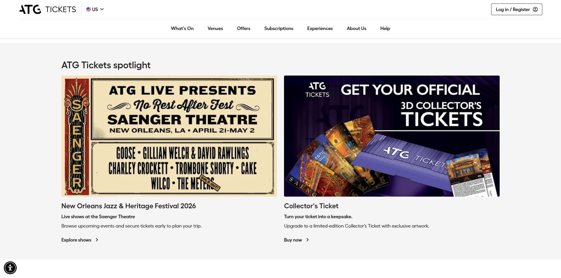 ATG Tickets Promo Code