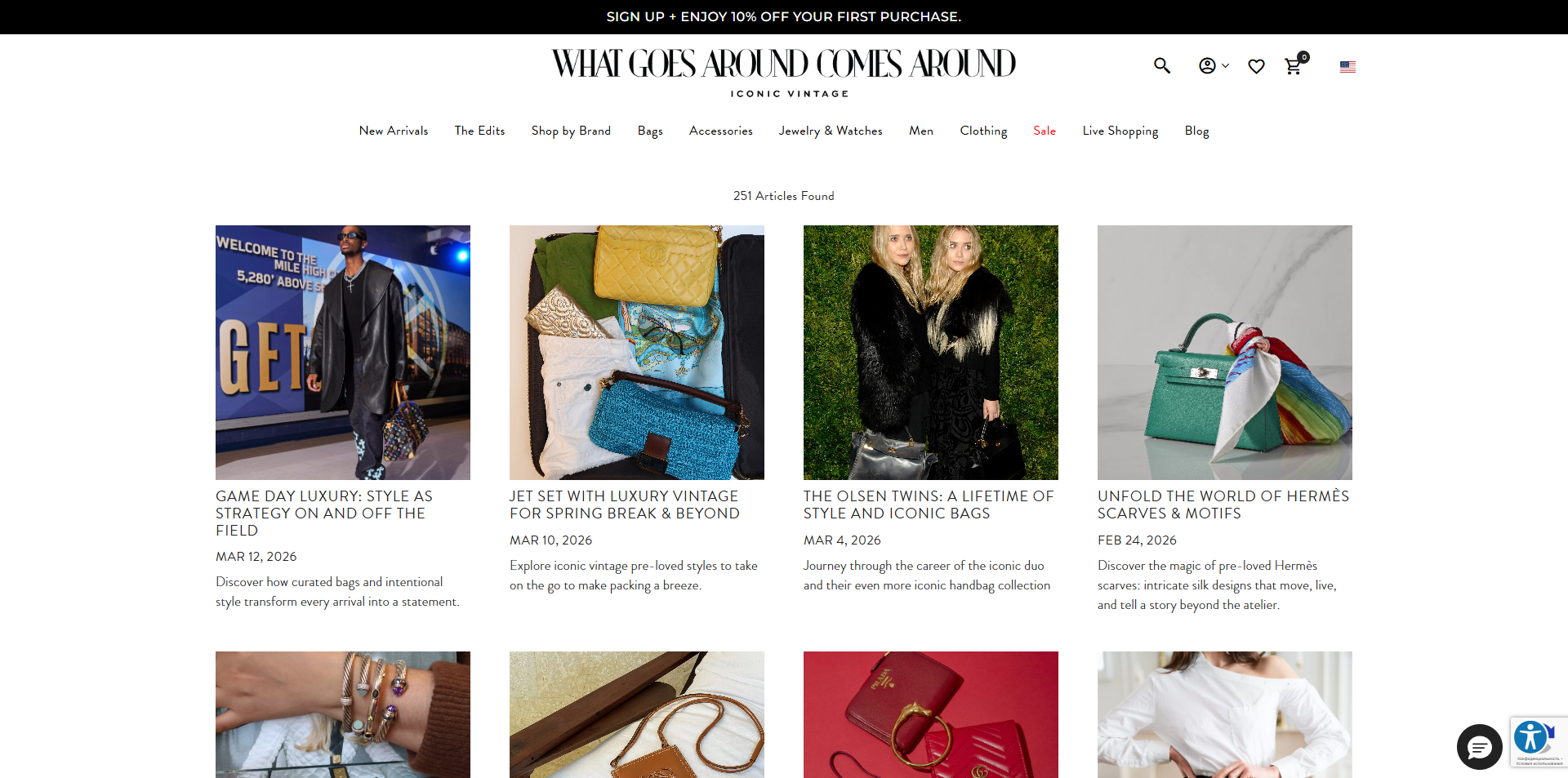 What Goes Around Comes Around Promo Code