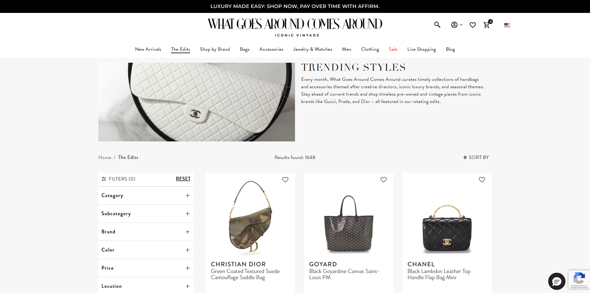 What Goes Around Comes Around Promo Code