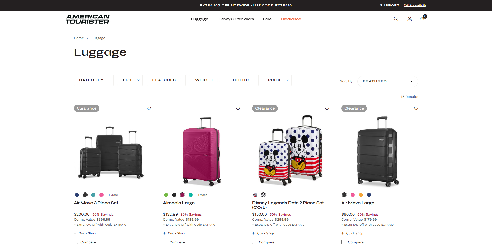 American Tourister coupons