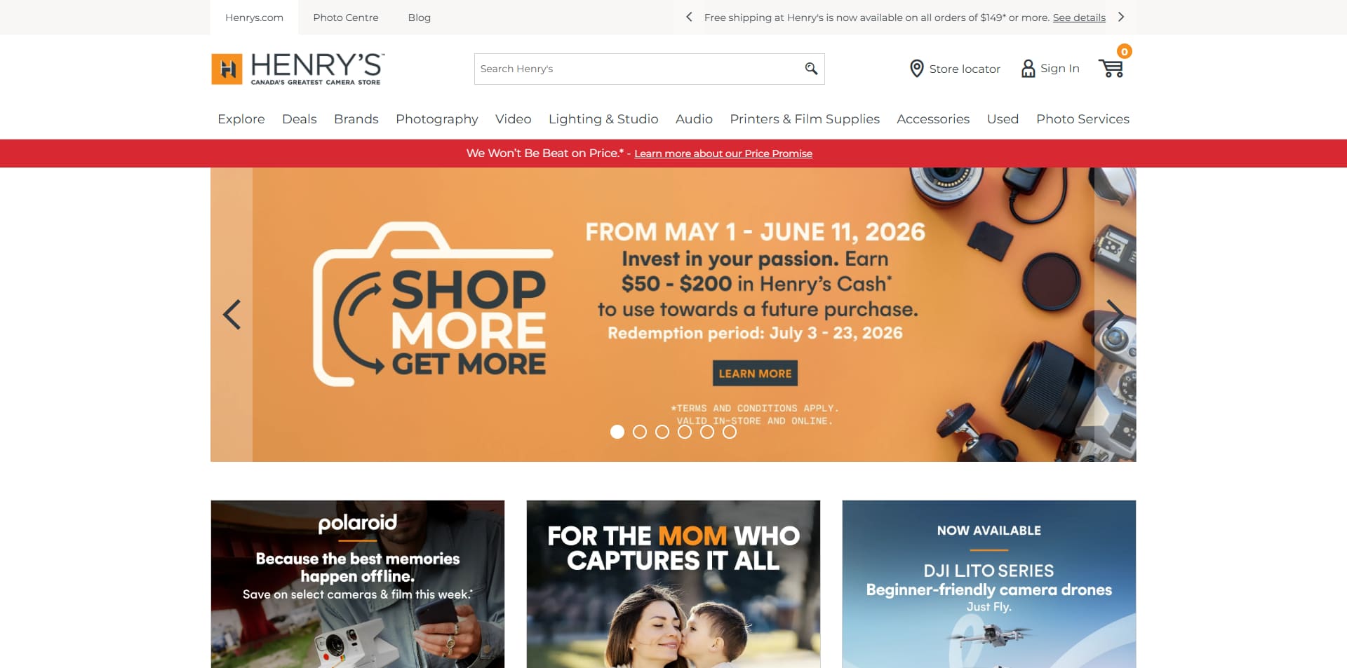 Henry's discount code