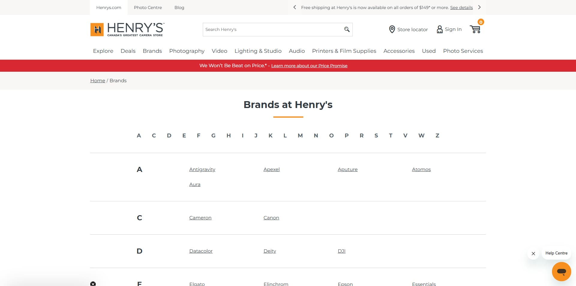 Henry's coupons
