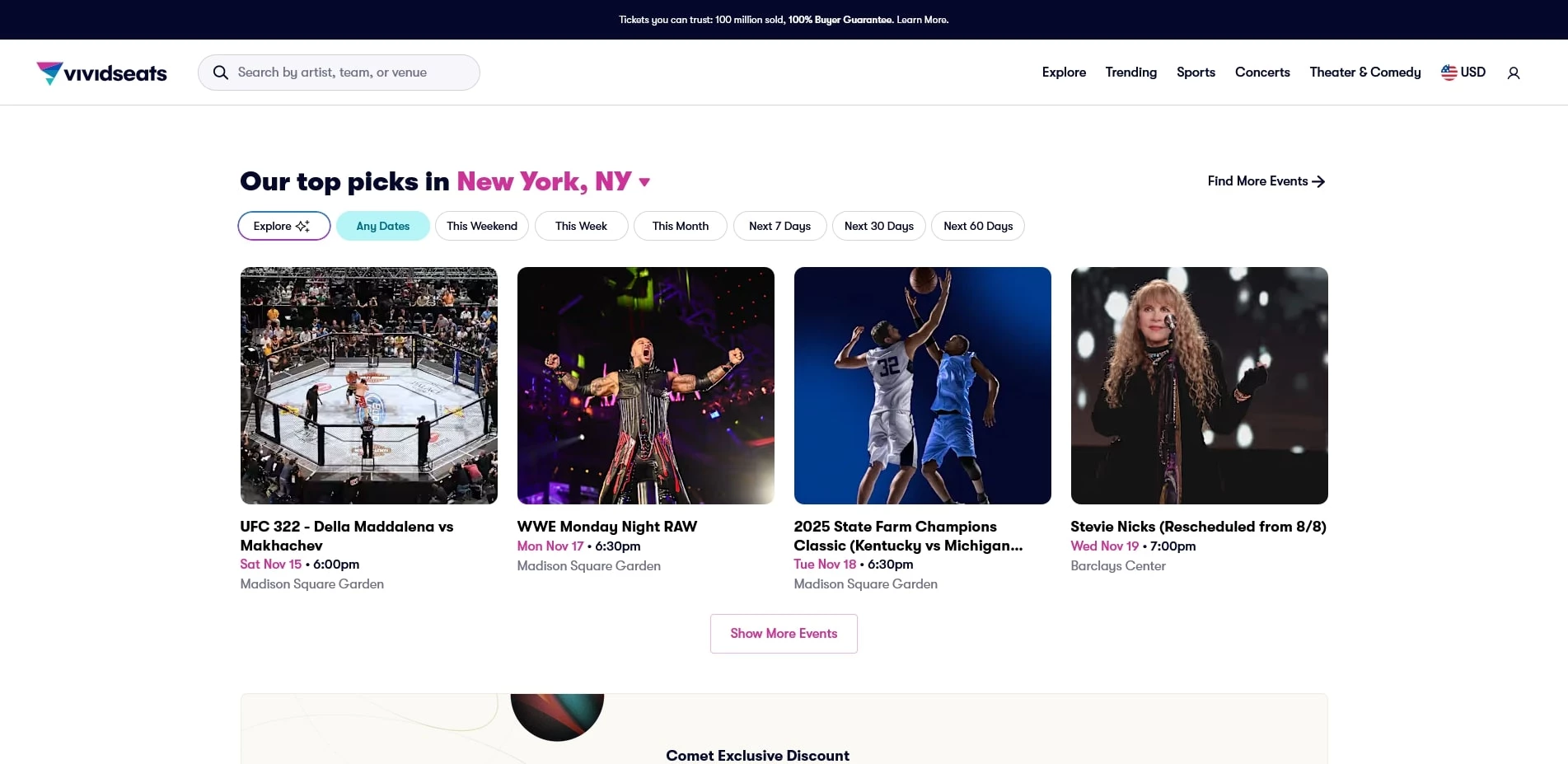 Vivid Seats promo codes