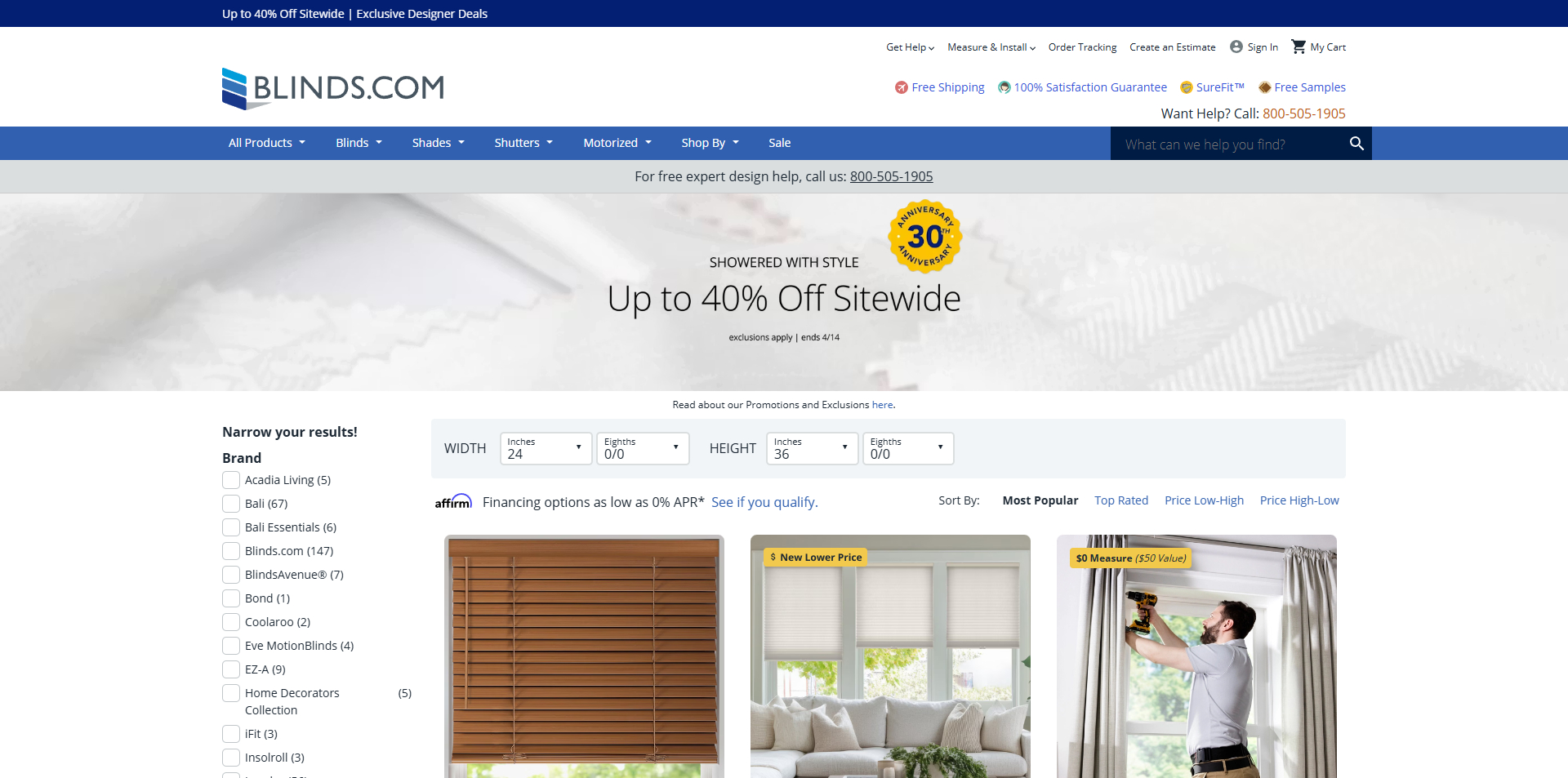 Blinds.com coupons