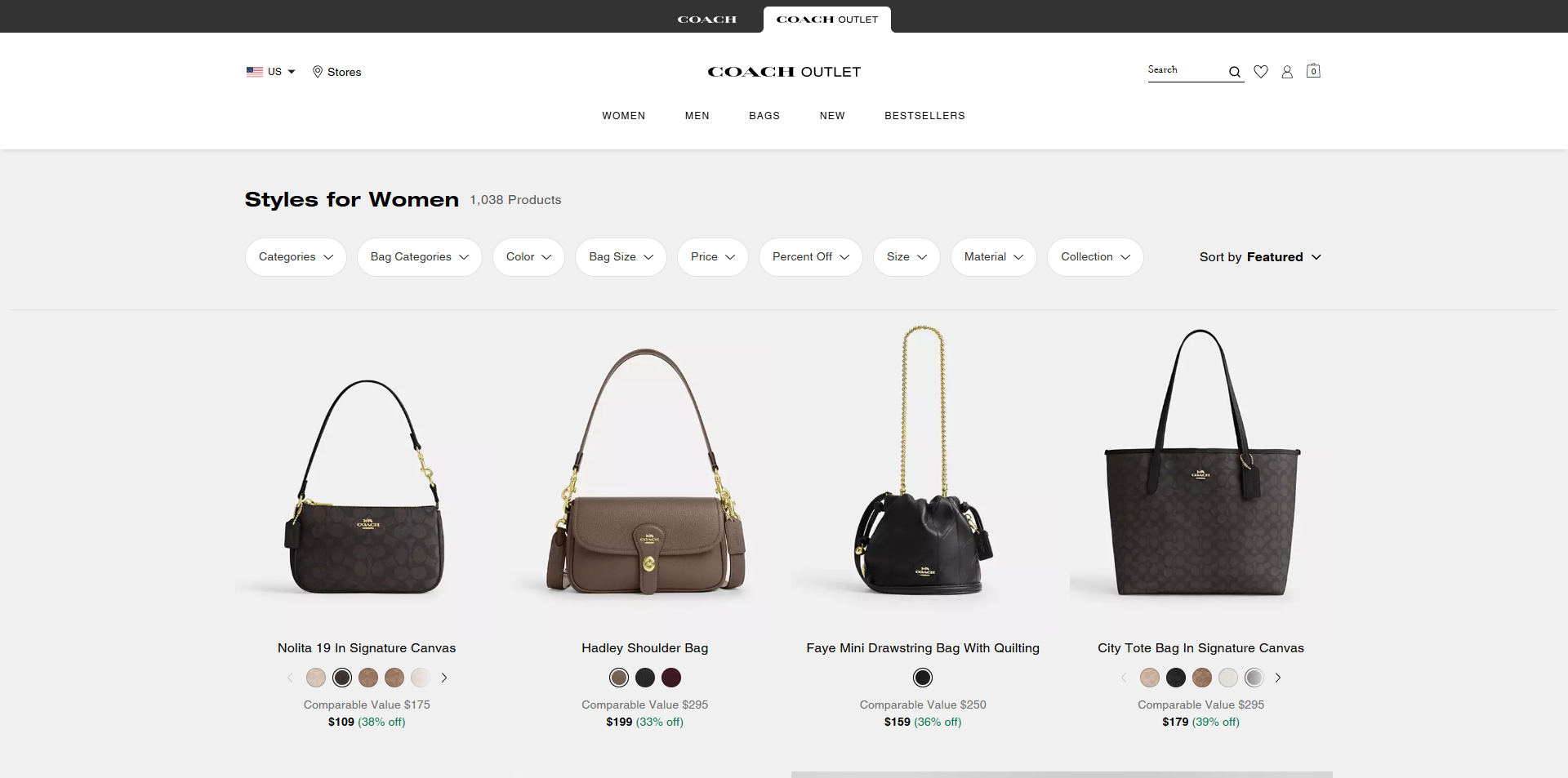 Coach Outlet coupons