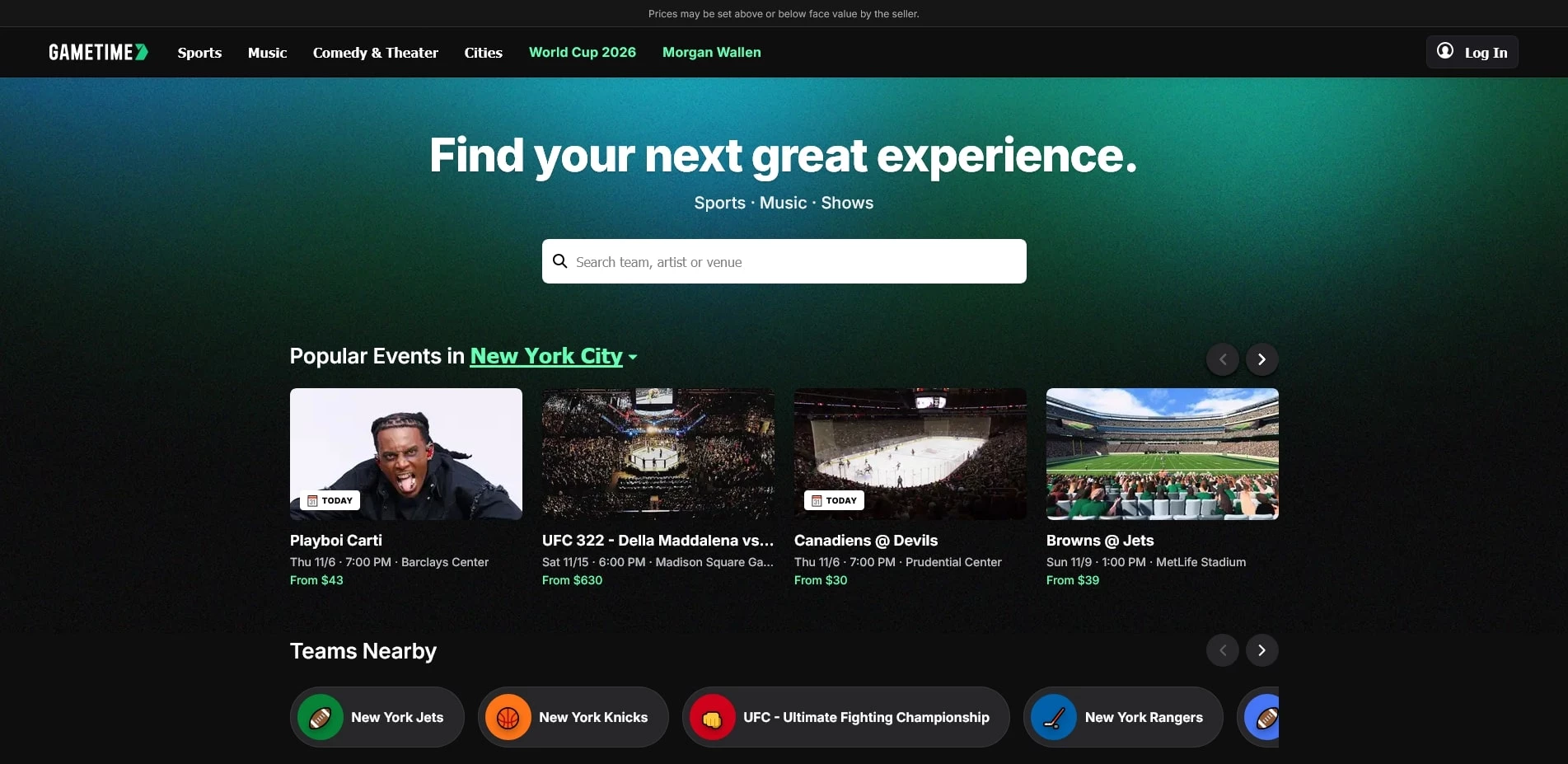 Gametime Promo Codes