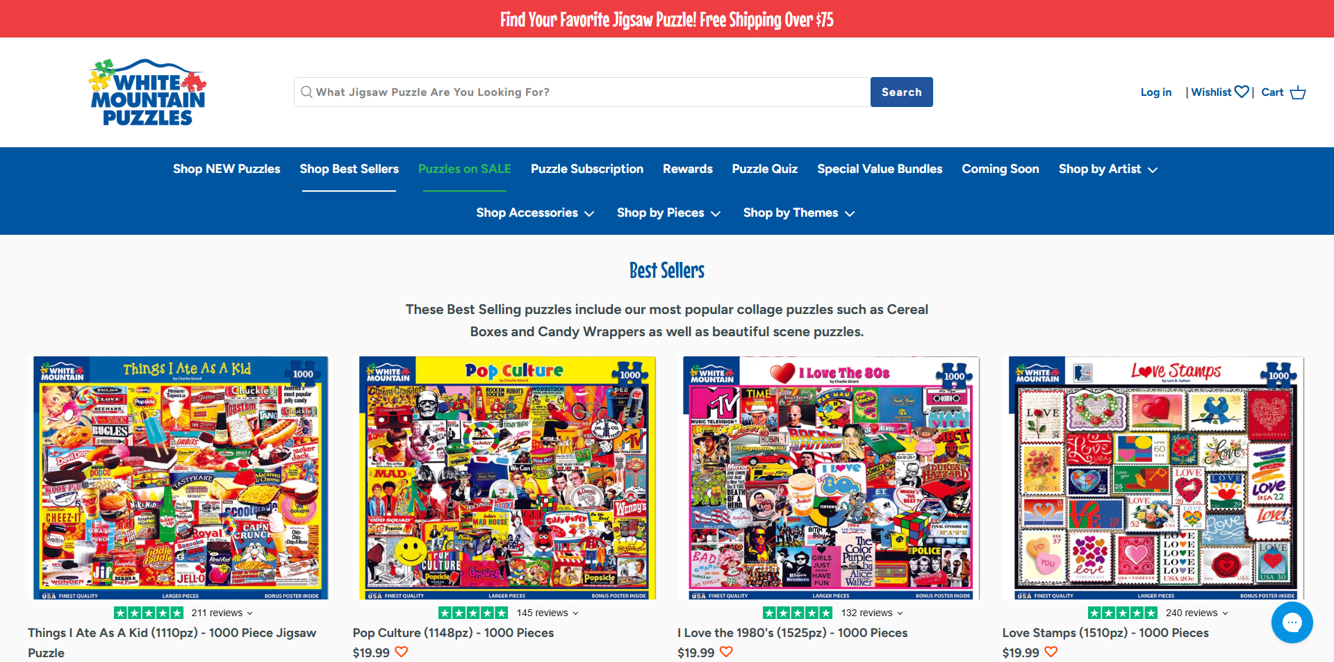 White Mountain Puzzles voucher