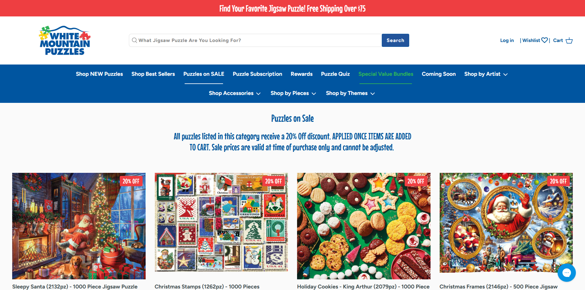 White Mountain Puzzles coupons