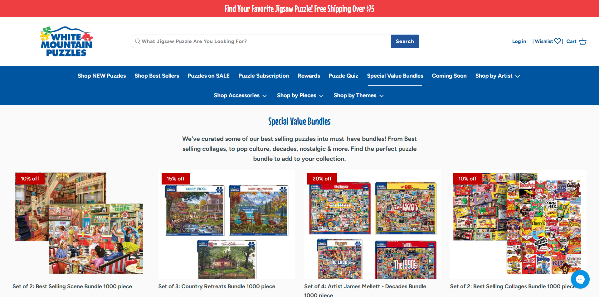 White Mountain Puzzles coupons