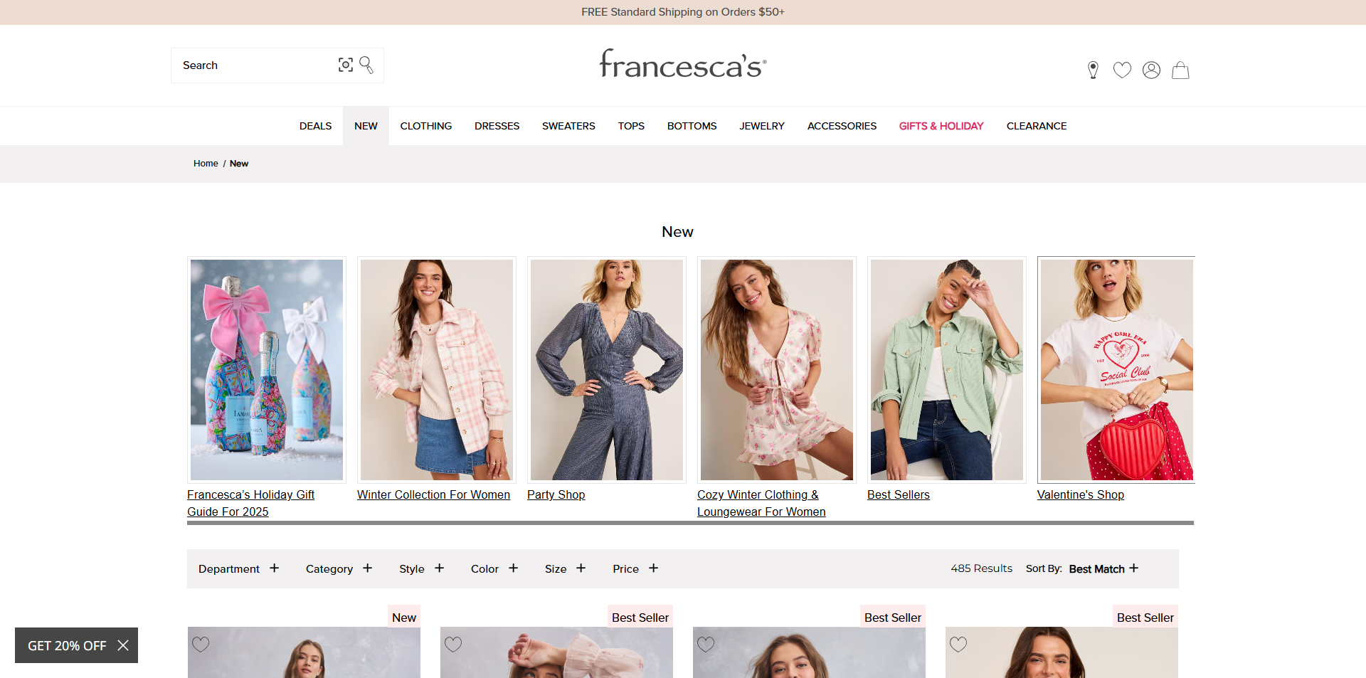 Francesca's Promo Code