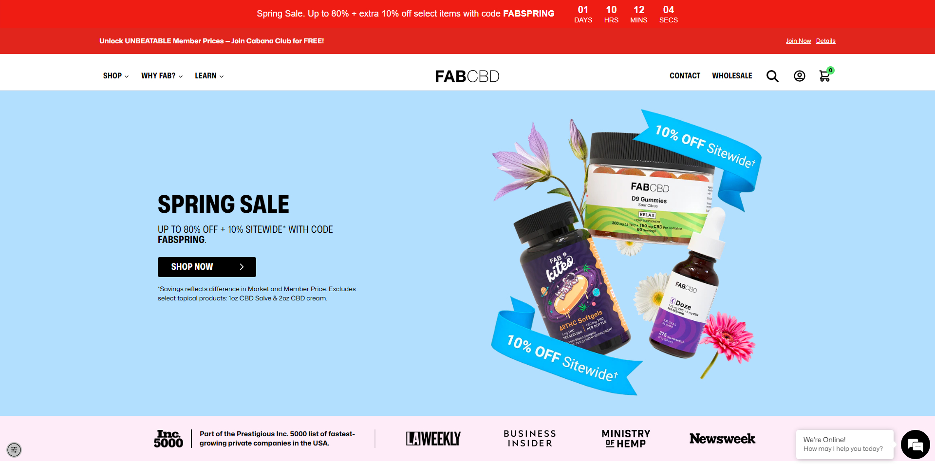 Fabcbd discount code