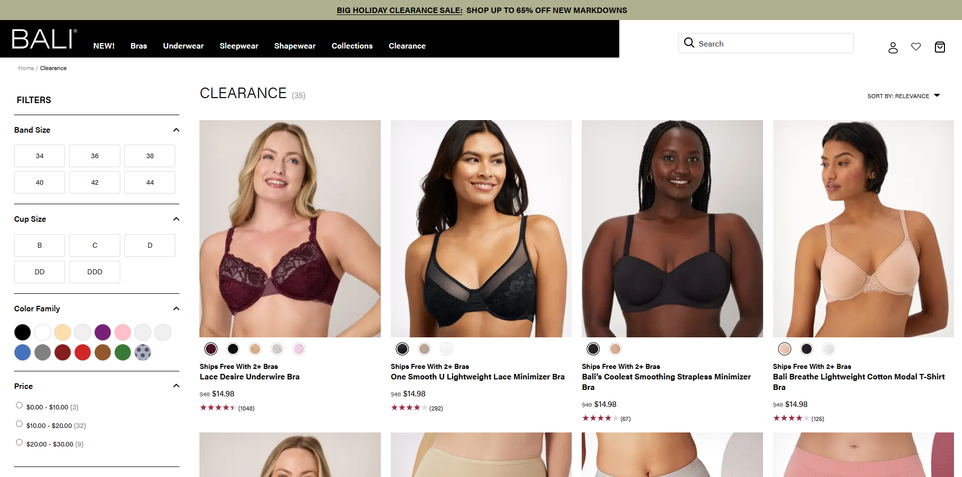 Bali Bras coupons