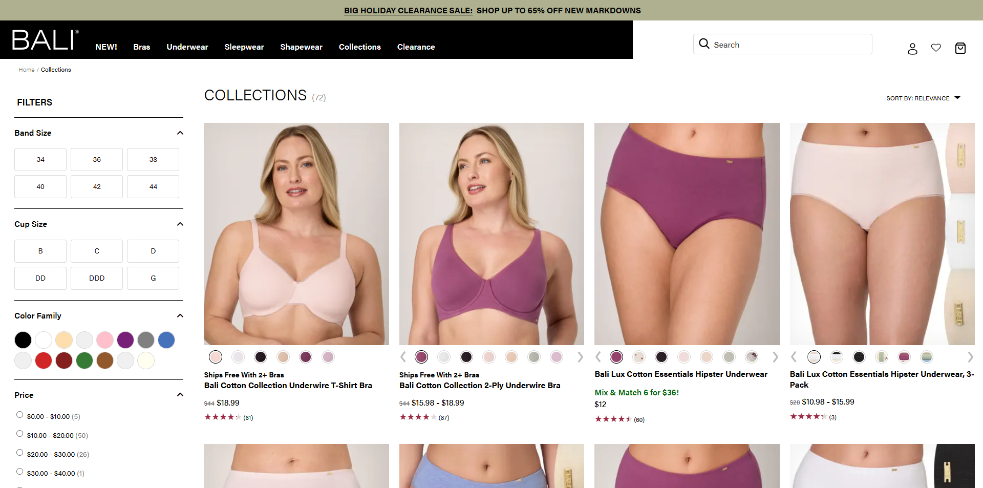 Bali Bras coupons