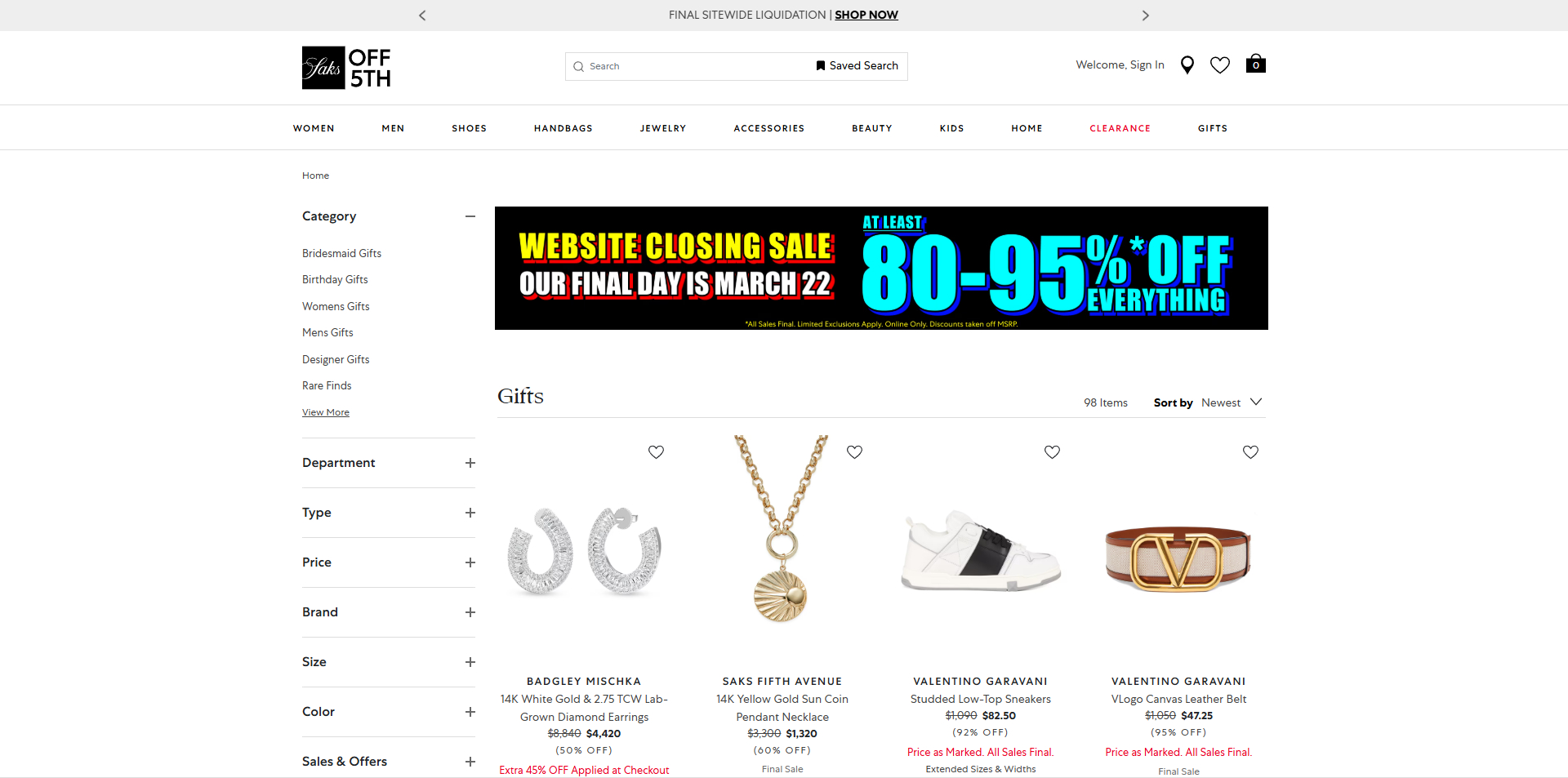 Saks Off 5th coupons