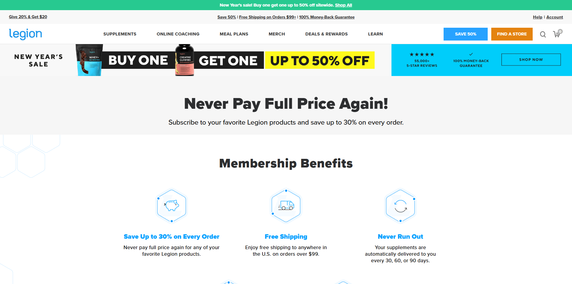 Legion Athletics discount code