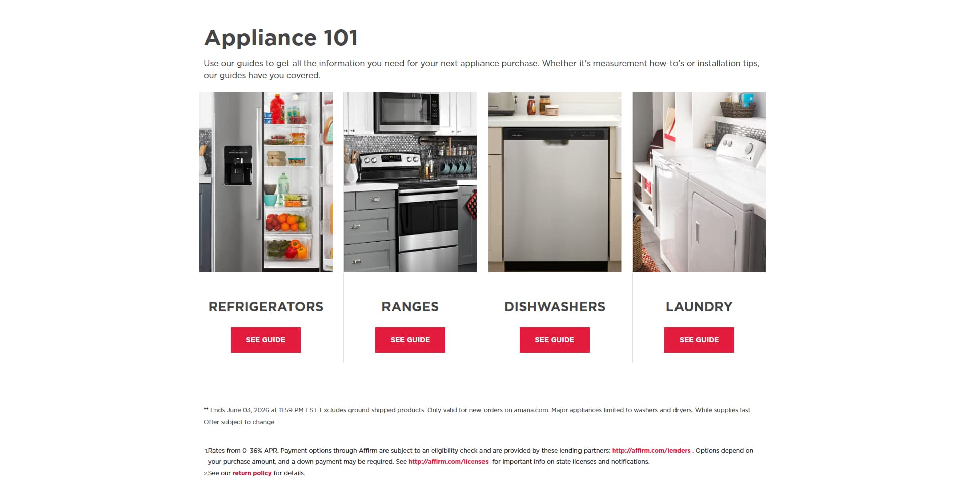 Amana coupons