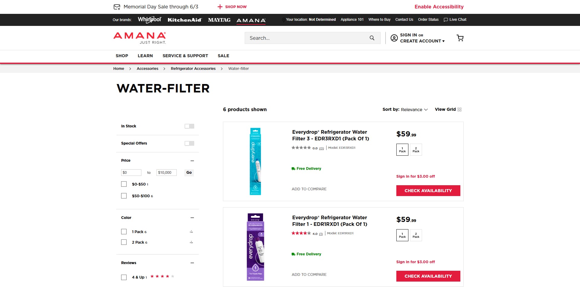 Amana discount code