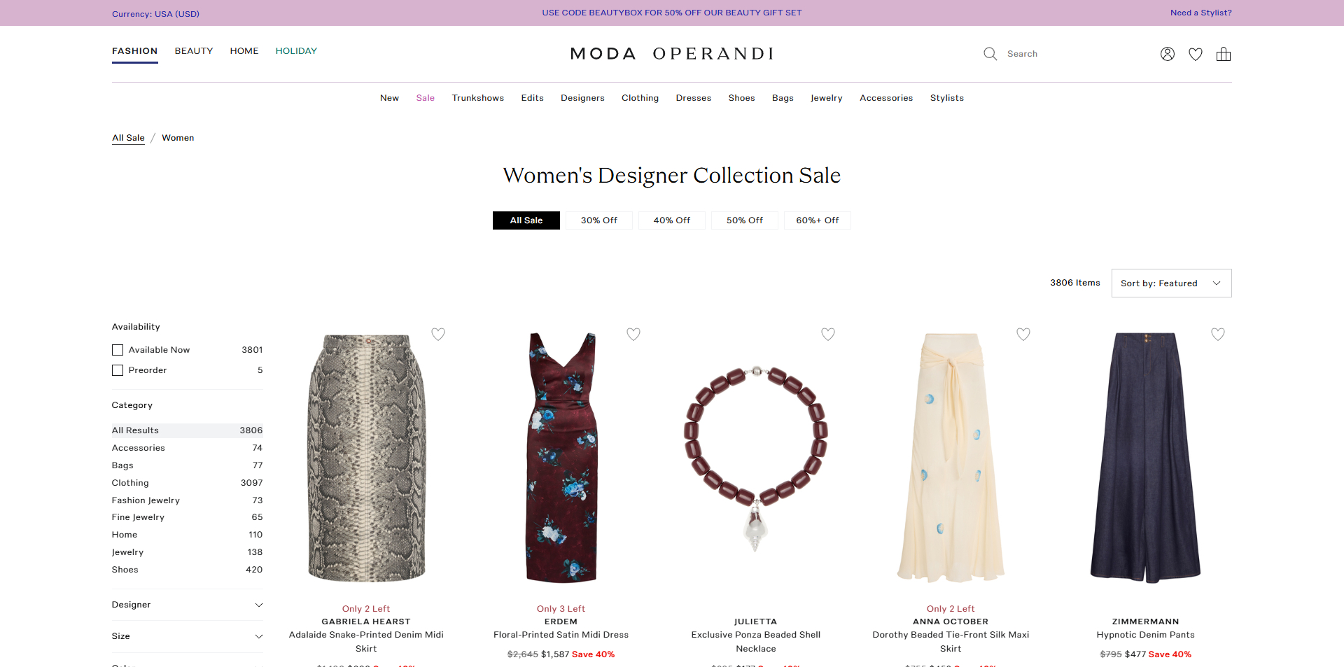 Moda Operandi Promo Code
