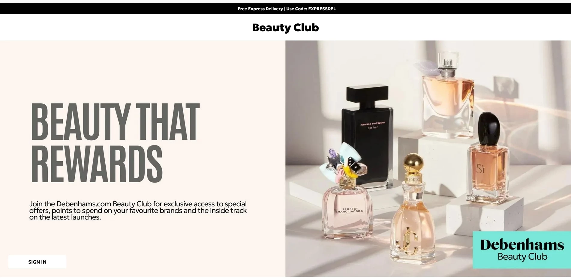 Debenhams Promo Code